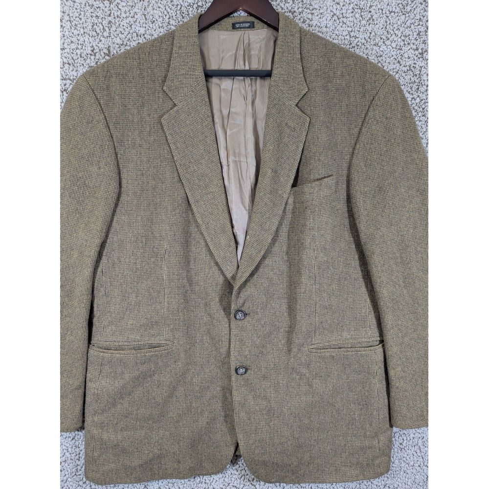 Robert Stock Mens Sports Coat Blazer Size 46R Wool/Camel Hair Blend Ukraine Made